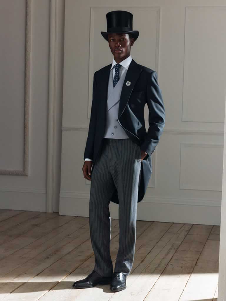 Gentleman in tophat and tails at Royal Ascot 2025