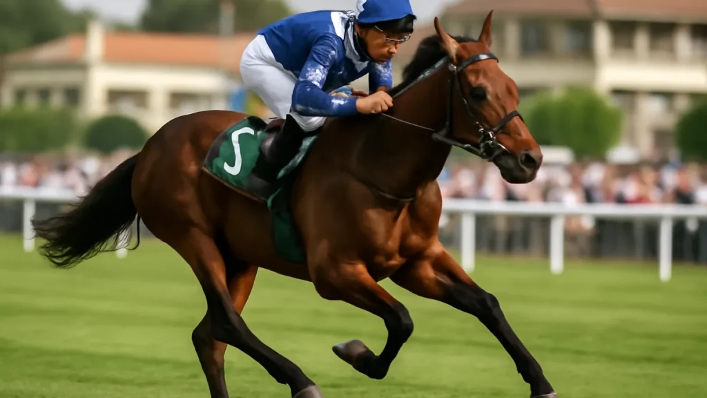 Editorial illustration for Samangan stakes claim for Champions Day as Graffard lands Prix Maurice de Gheest