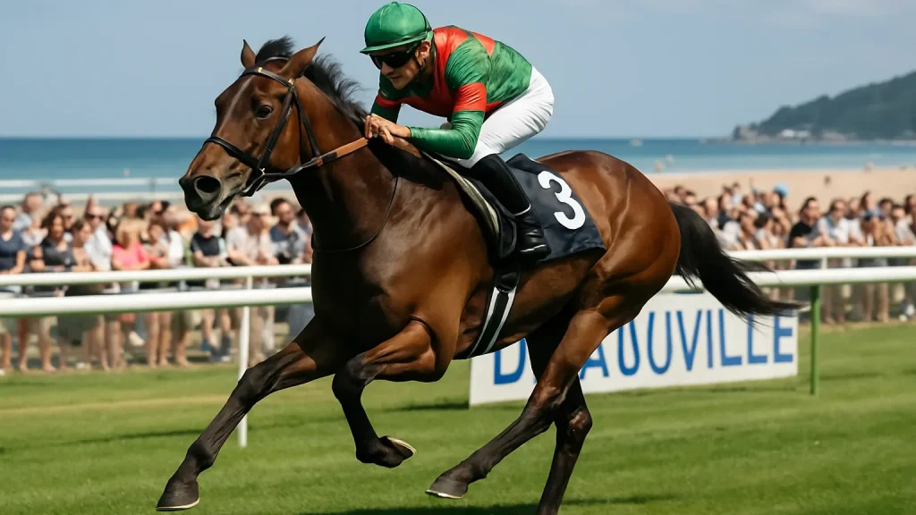 Editorial illustration for Rayif returns to Deauville aiming to rediscover Guineas form after interrupted season