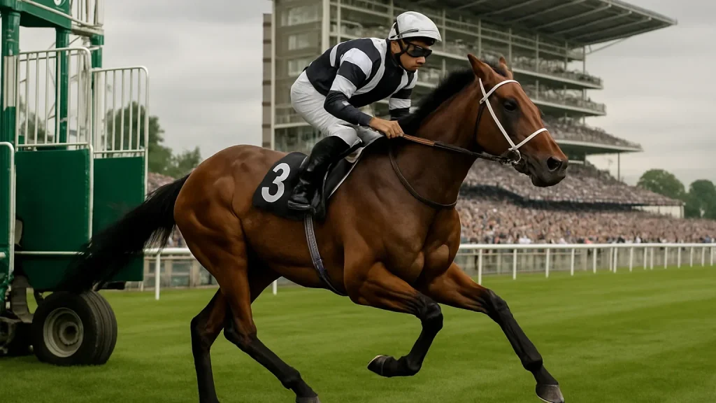 Editorial illustration for Wesley Ward breaks York duck as Bacio dominates Nunthorpe; Arapaho Gold unbeaten in Gimcrack