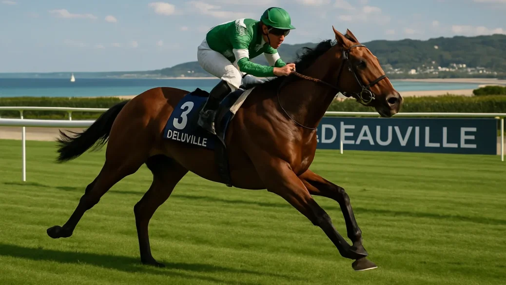 Editorial illustration for Defiantly’s Deauville win puts Melbourne Cup firmly in mind as O’Brien duo continue summer surge