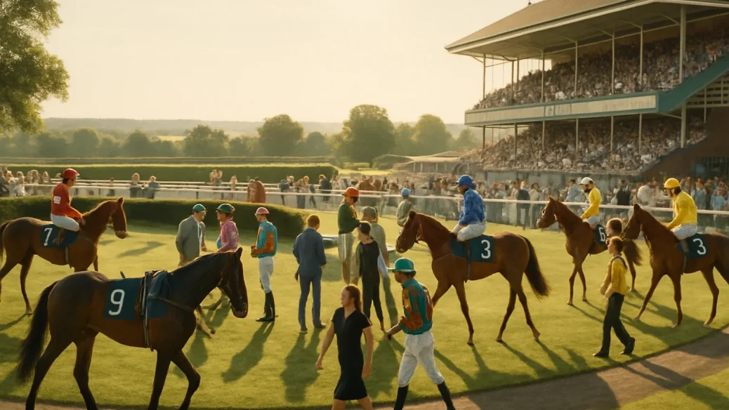 Editorial illustration for Ripon feature: Champion Two Years Old Trophy headlines Bank Holiday card