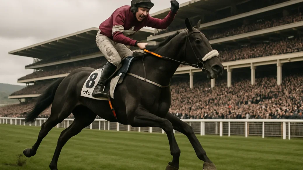 Editorial illustration for Galopin Des Champs retired after glittering Gold Cup double and trio of Irish Gold Cups