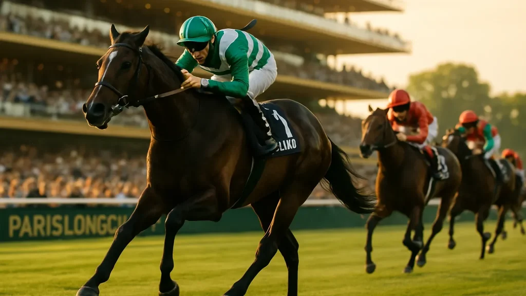 Editorial illustration for Friendly Soul dominates Prix Vermeille after Goodwood prep