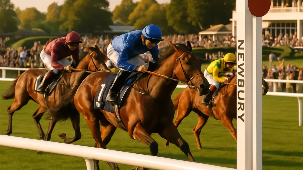 Editorial illustration for Nabati turns the tables on Arapaho Gold to land Mill Reef at Newbury