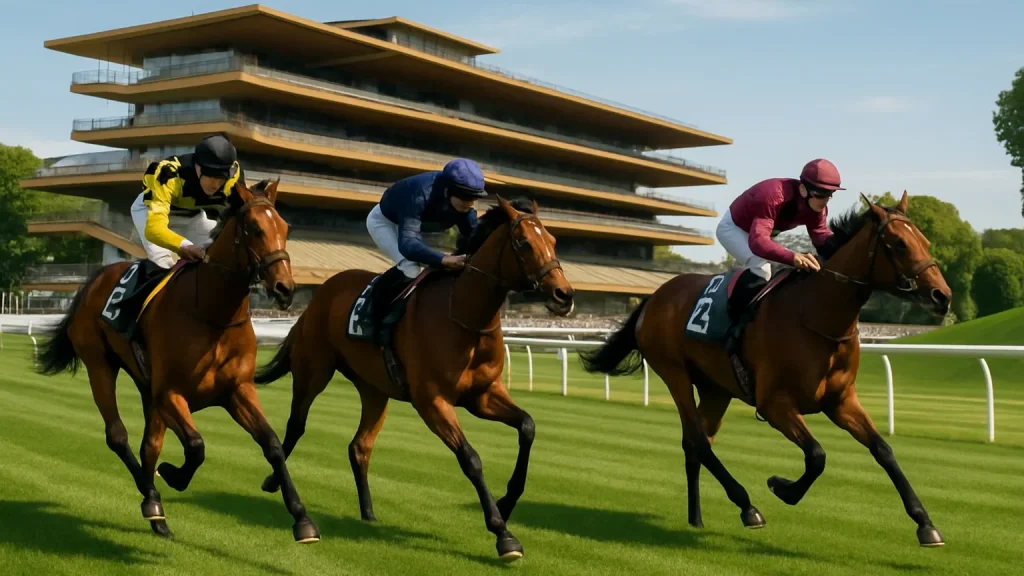 Editorial illustration for Three undercard fancies for Arc weekend with an Ascot connection