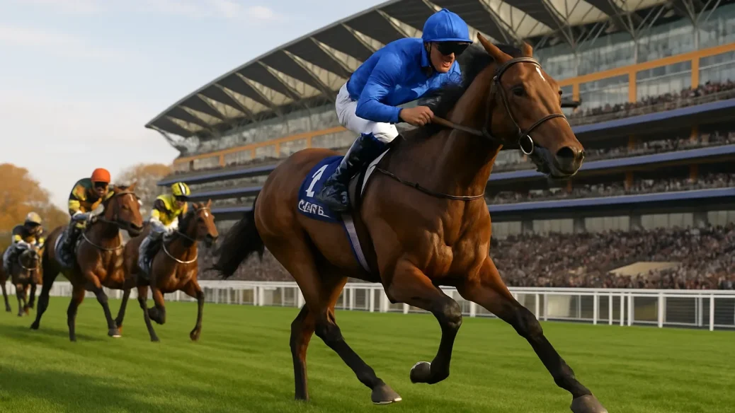 Editorial illustration for Ombudsman Prevails in Champion Stakes at Ascot